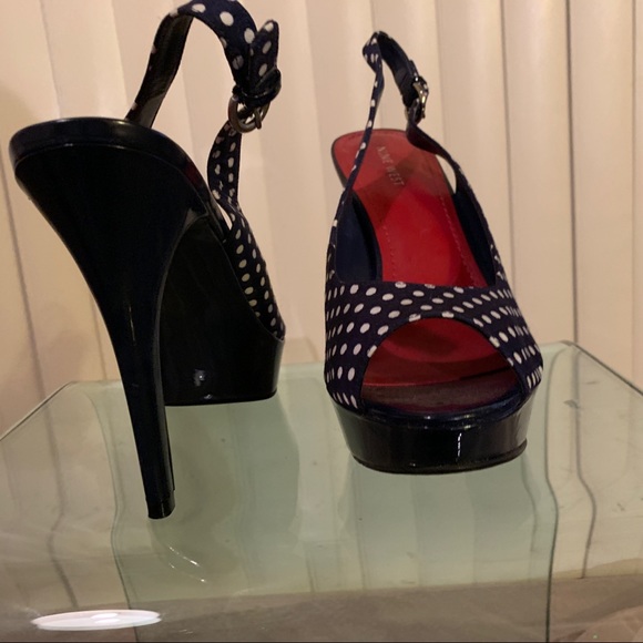 Nine West polka dot sling backs - Picture 5 of 6
